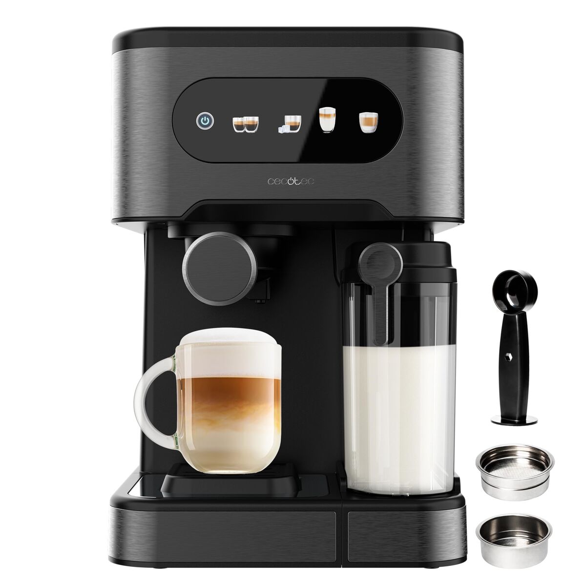 Cecotec Power Espresso 20 ColdBrew Latte 1350W 20bar Black Manual Coffee Machine-0