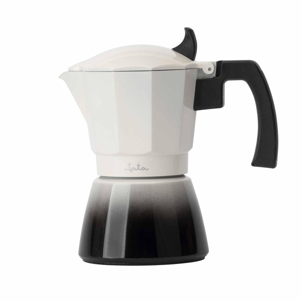 Italian Coffee Pot JATA HCAF2403 Cream Aluminium 3 Cups-0