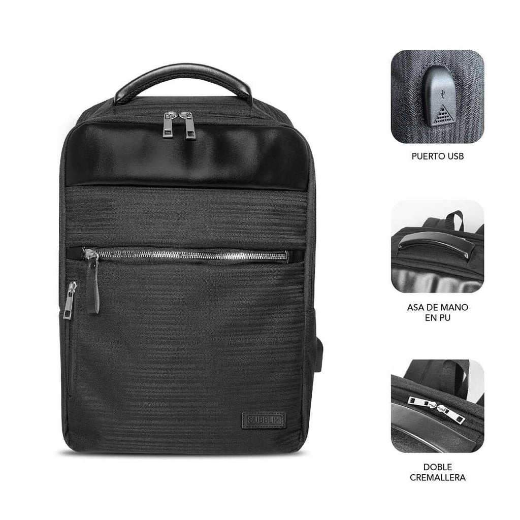 Laptop Backpack Subblim SUBBP-2BL1015 Black-25