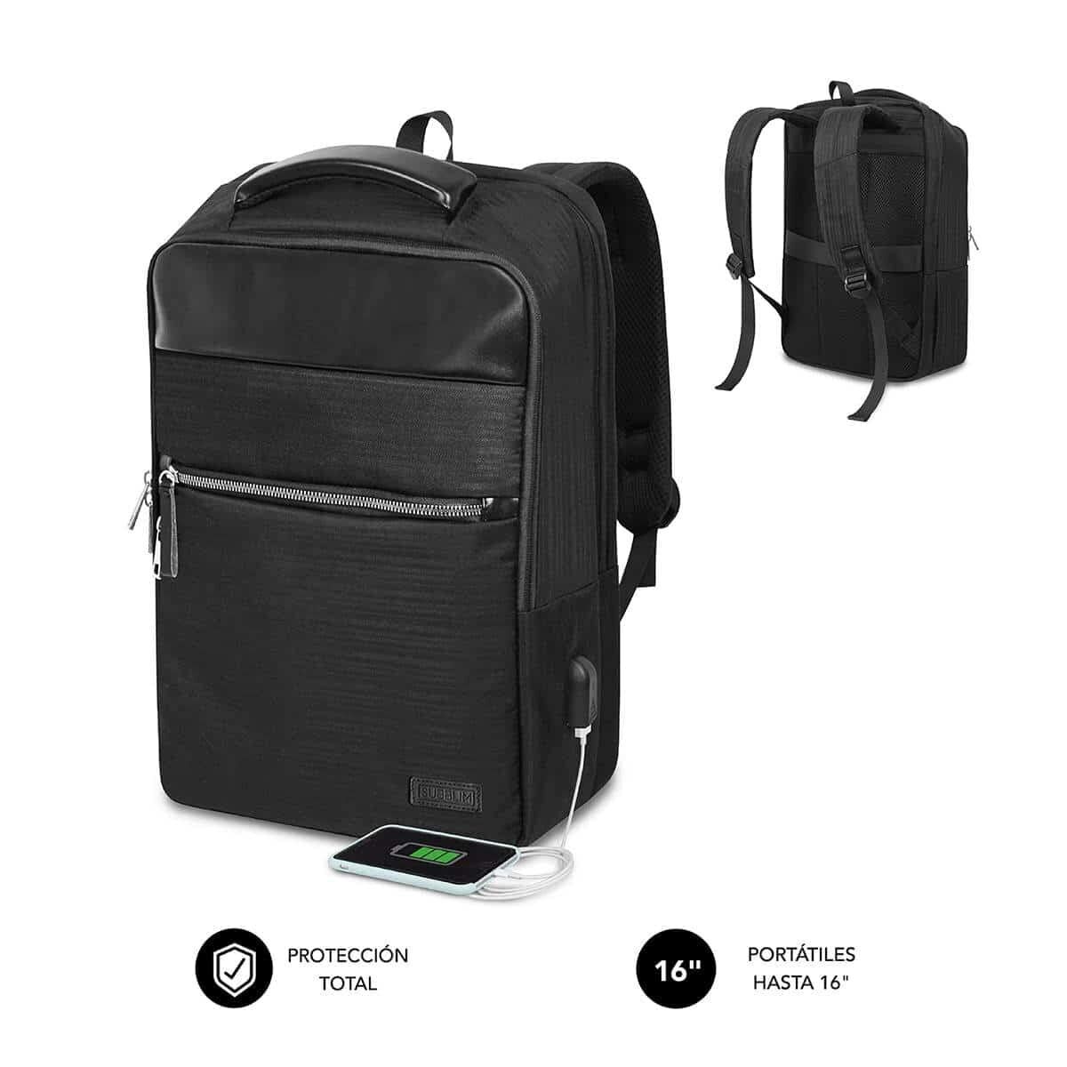 Laptop Backpack Subblim SUBBP-2BL1015 Black-21