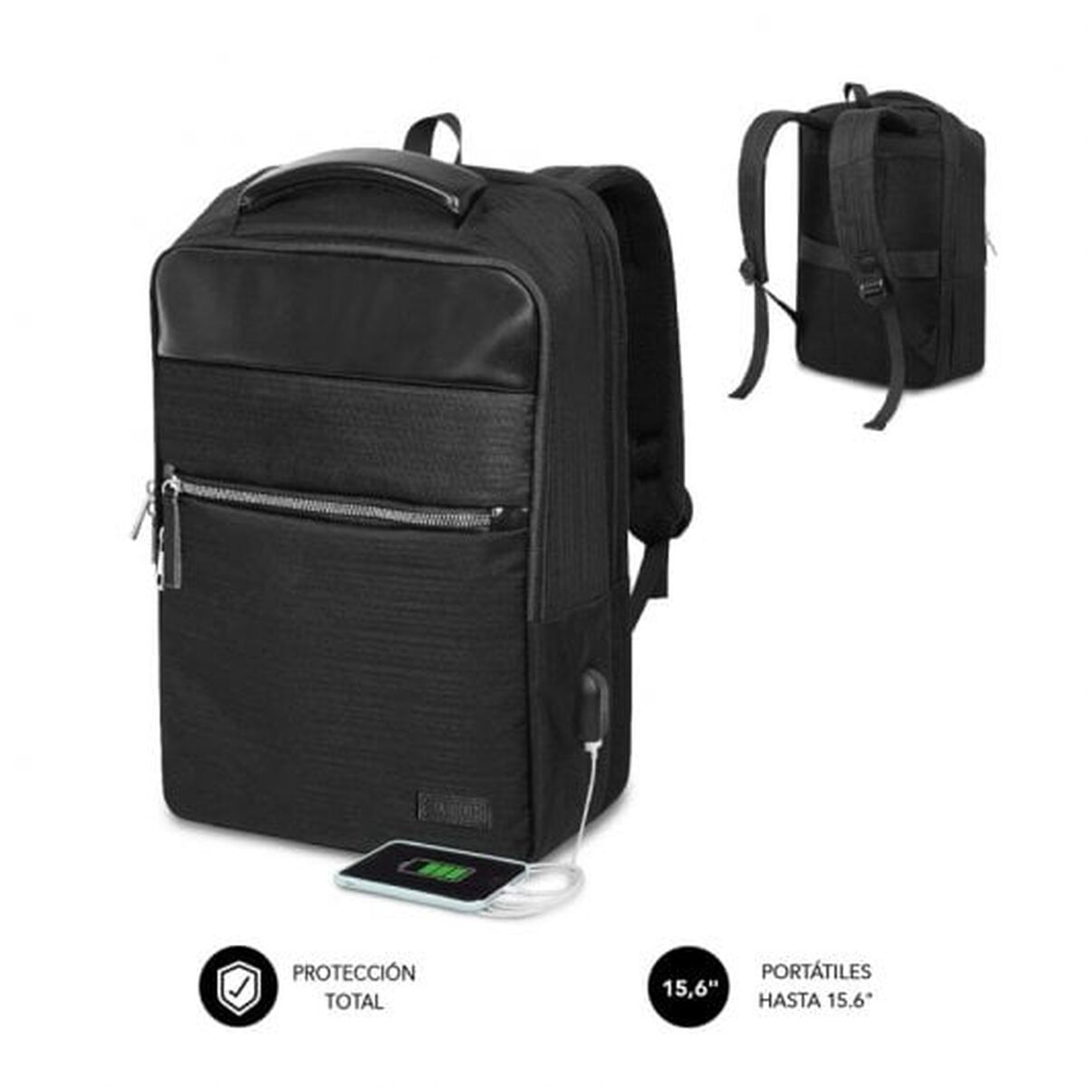 Laptop Backpack Subblim SUBBP-2BL1015 Black-10