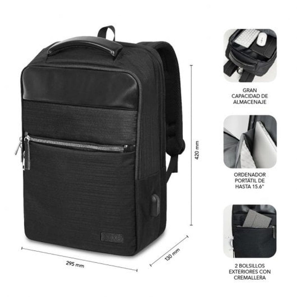 Laptop Backpack Subblim SUBBP-2BL1015 Black-7