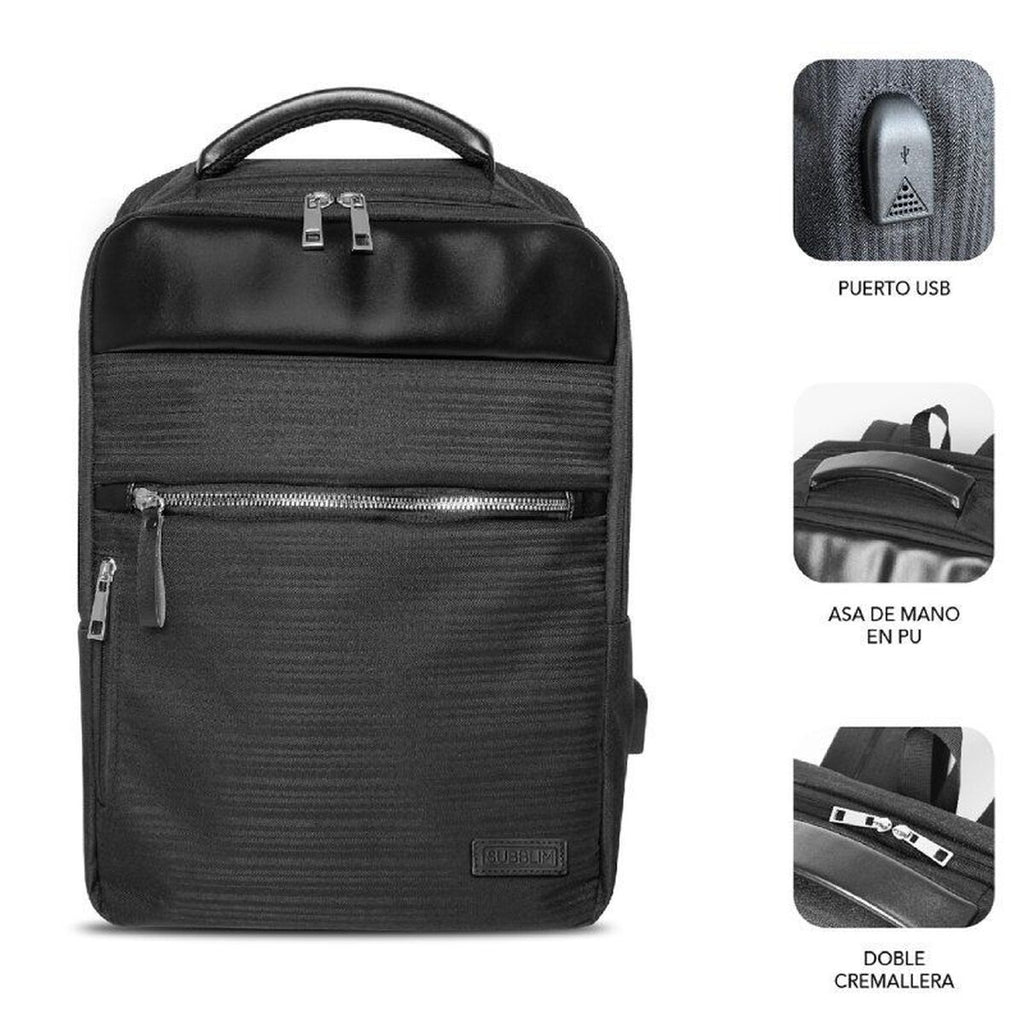 Laptop Backpack Subblim SUBBP-2BL1015 Black-13