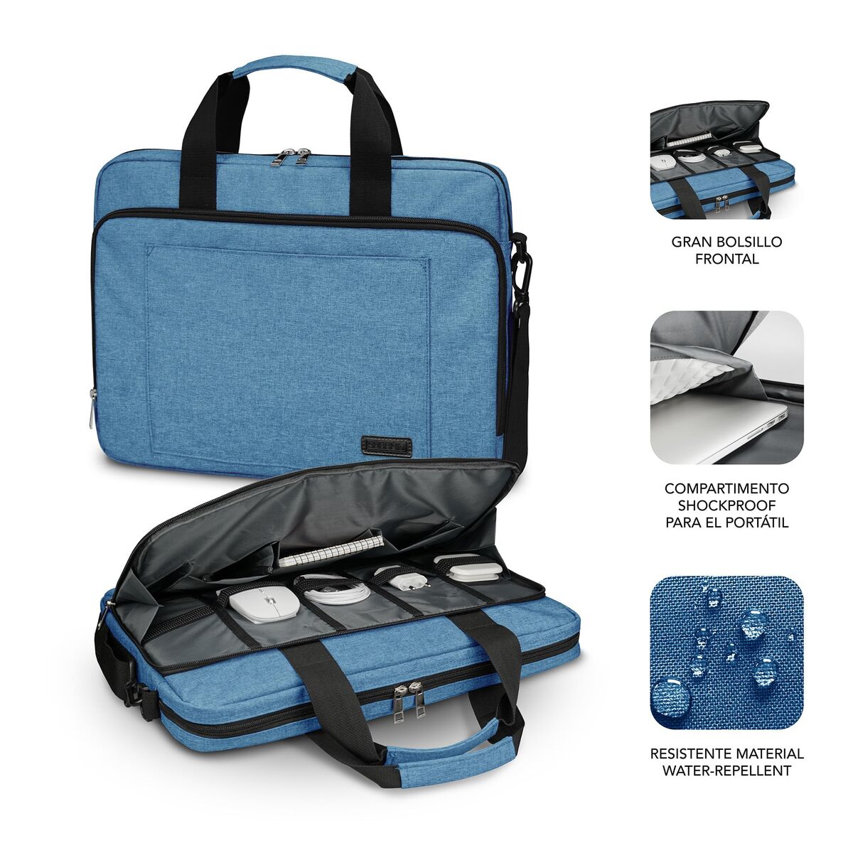 Laptop Case Subblim SUB-LB-4APLB11 Blue-4