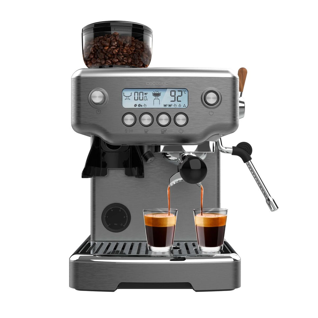 Cecotec Espresso Machine Power Espresso 20 Barista 20bar 2200W grinder steamer-0