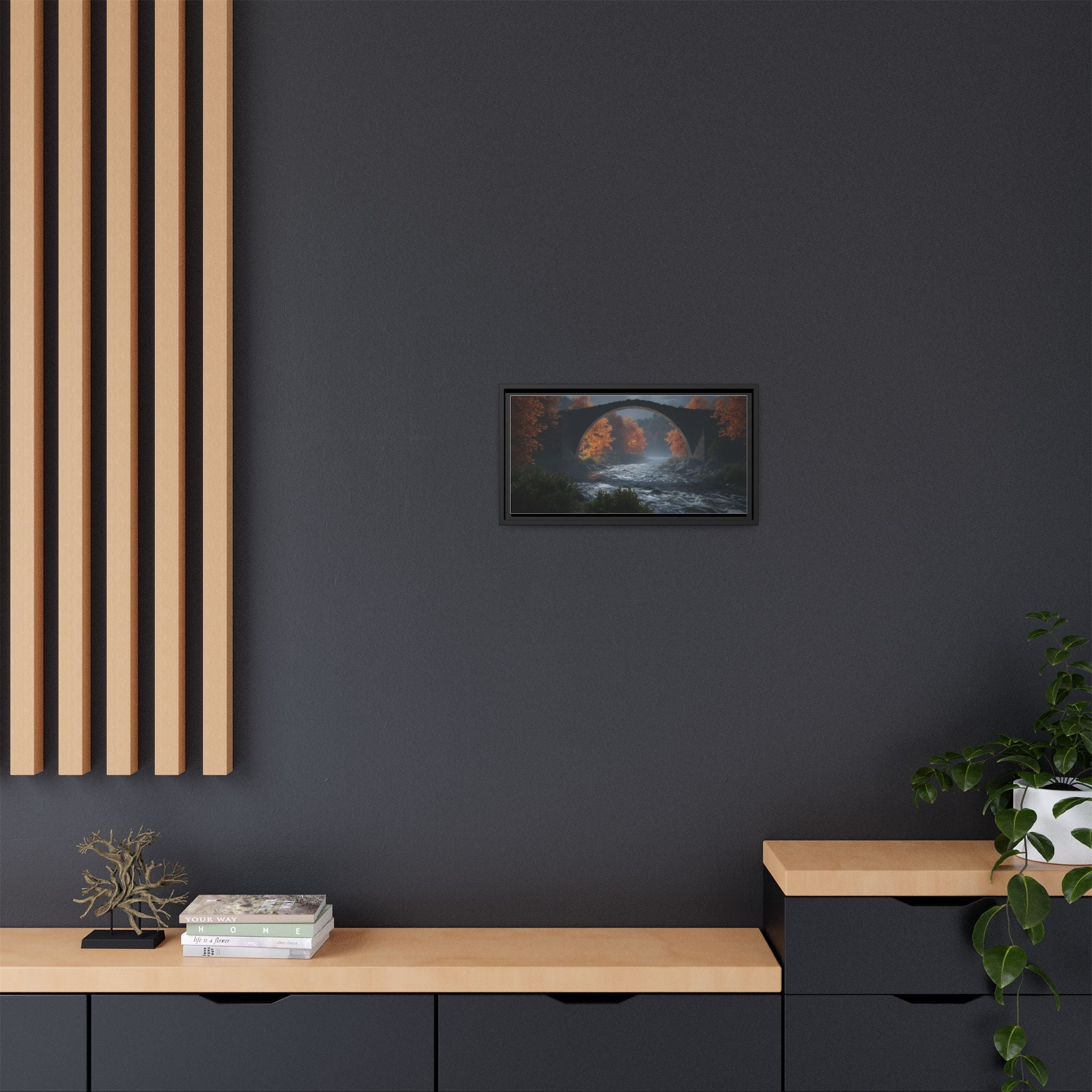 Framed Matte Canvas Print — Devil's Bridge