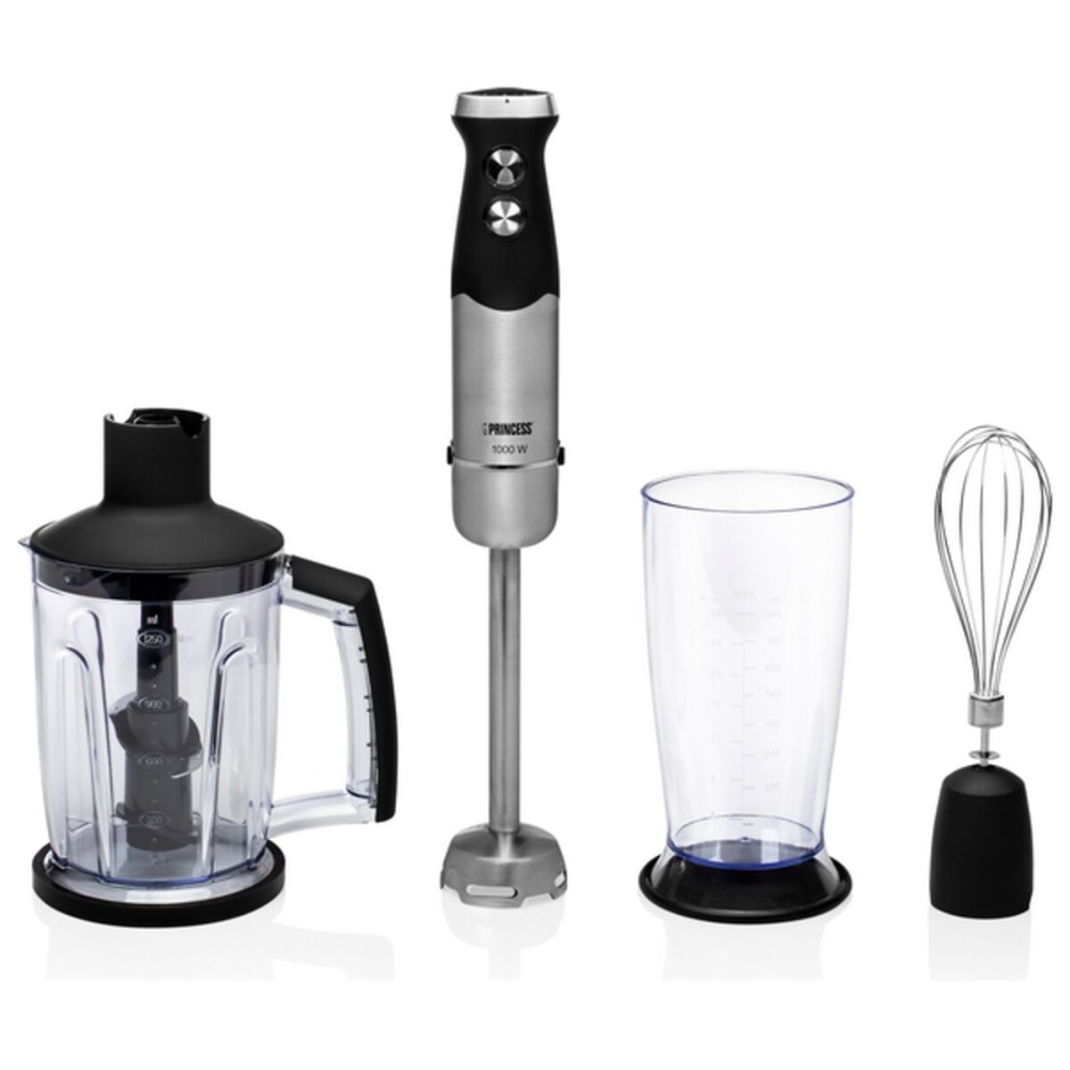 Hand-held Blender Princess 01.221221.01.001 Black 1000 W-0