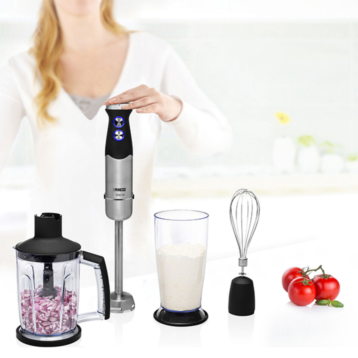 Hand-held Blender Princess 01.221221.01.001 Black 1000 W-4
