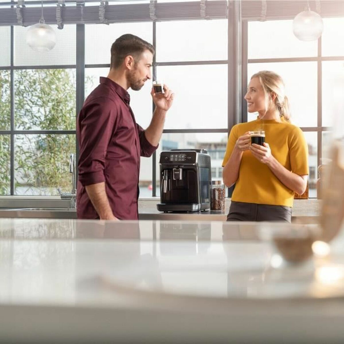 Superautomatic Coffee Maker Philips EP2225/10 Black 1500 W 15 bar 1,8 L-1