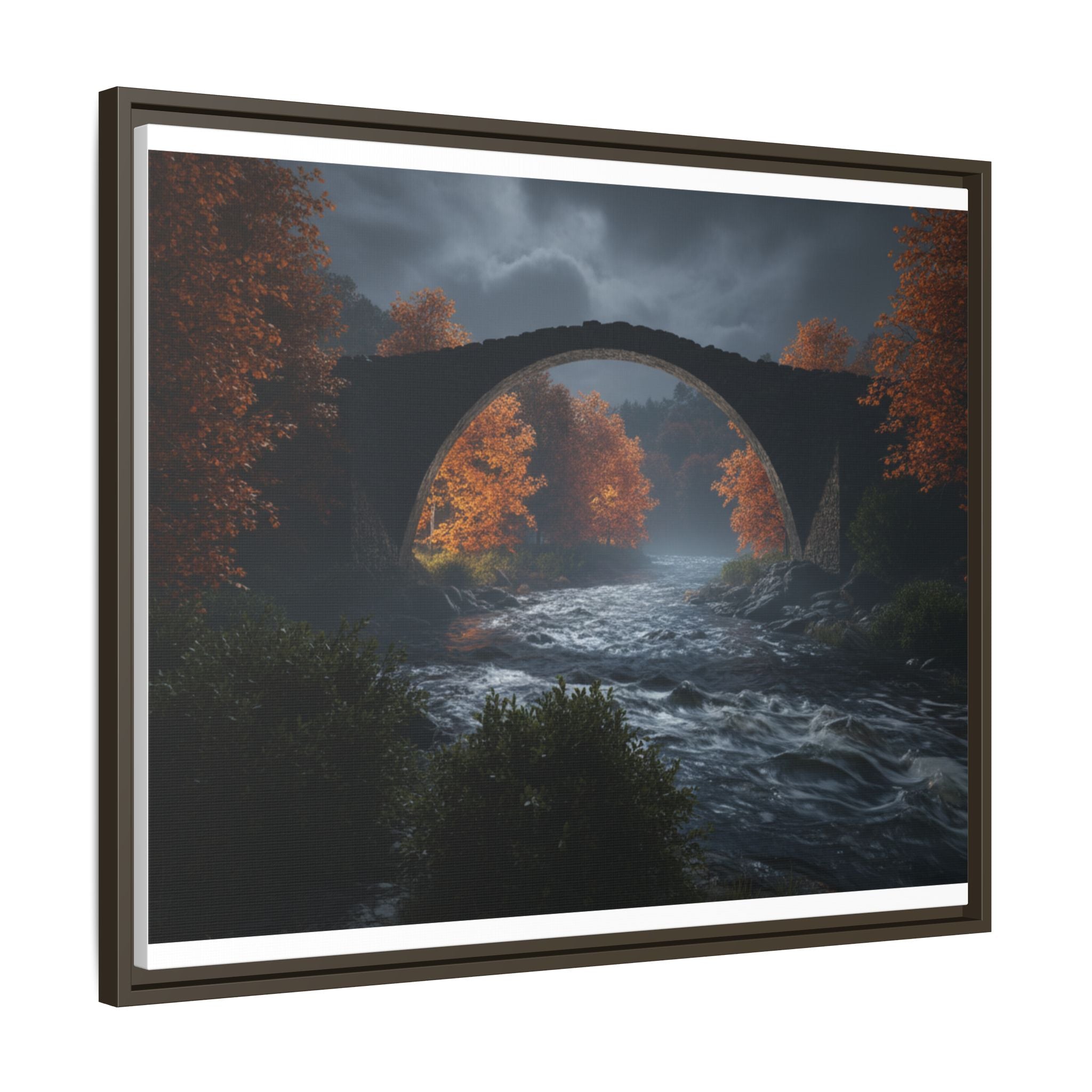 Framed Matte Canvas Print — Devil's Bridge