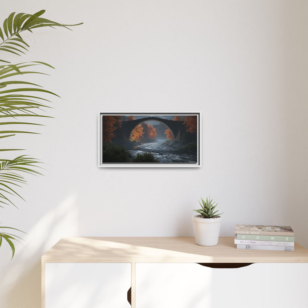 Framed Matte Canvas Print — Devil's Bridge