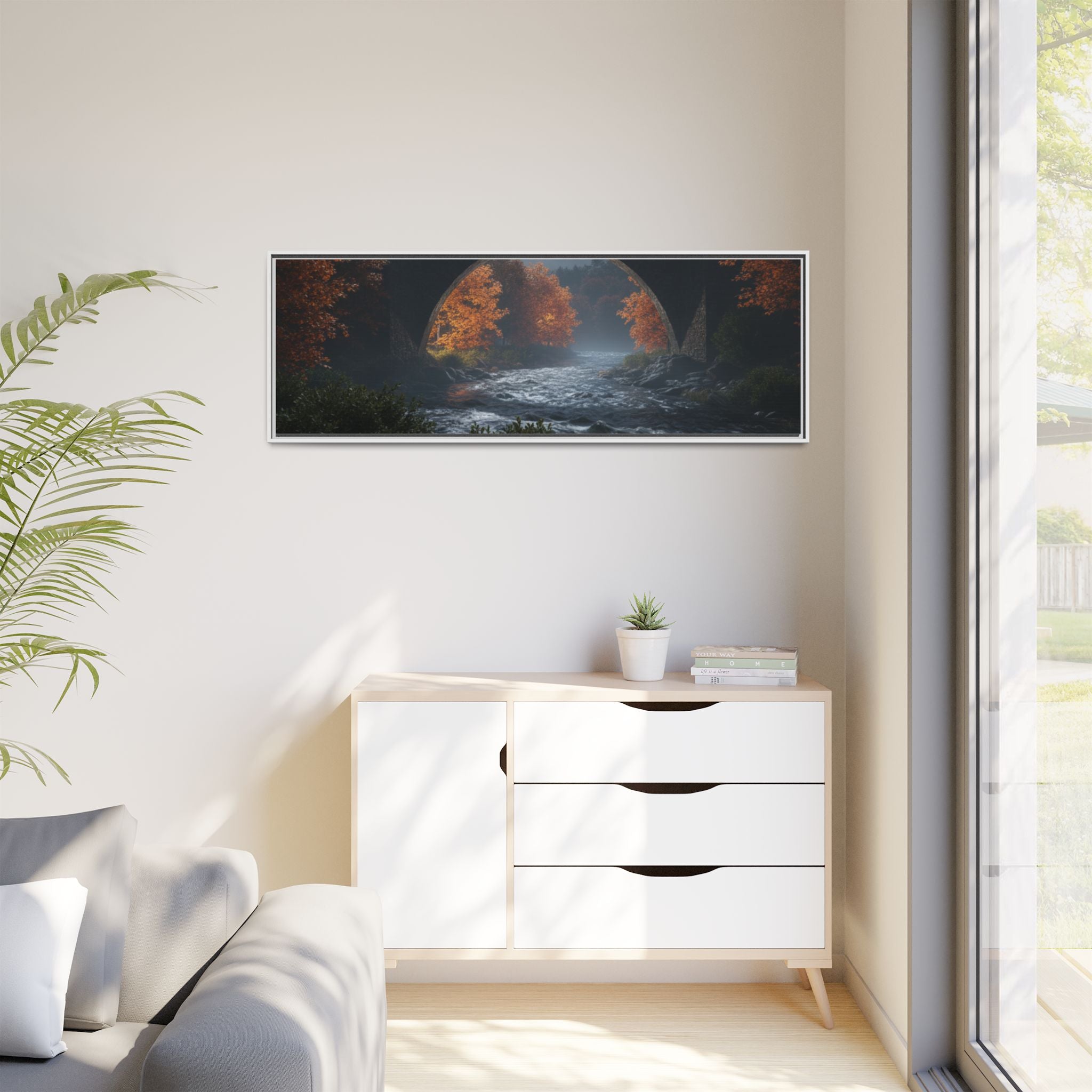 Framed Matte Canvas Print — Devil's Bridge