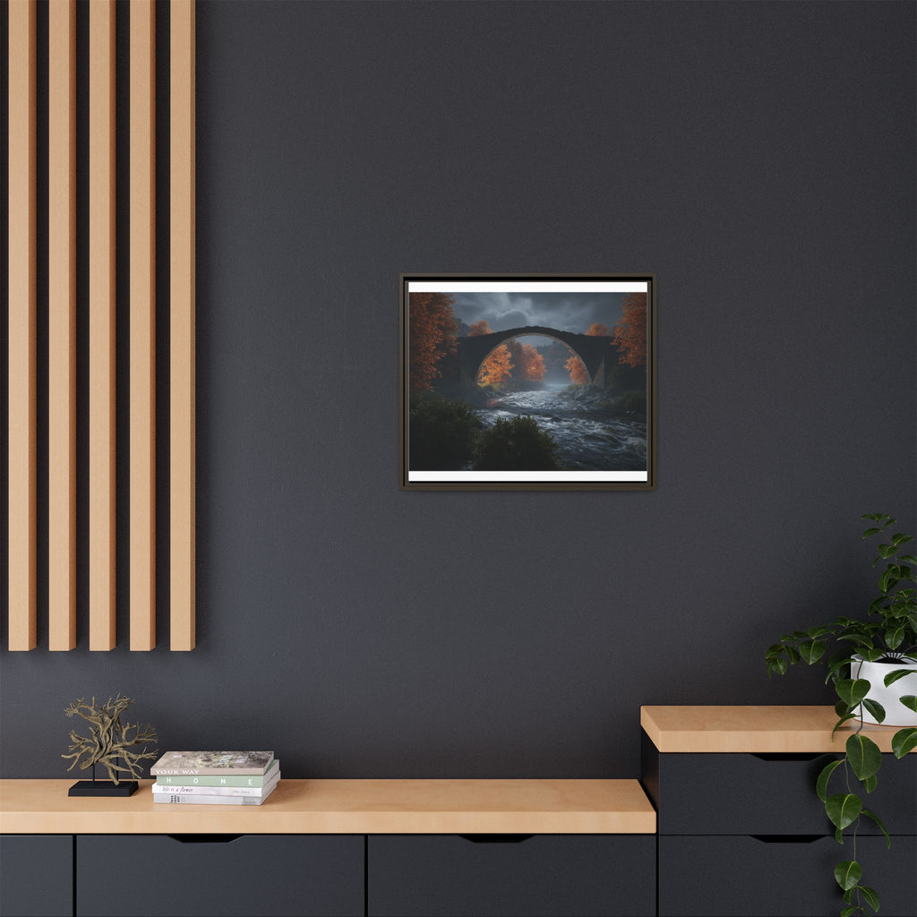 Framed Matte Canvas Print — Devil's Bridge