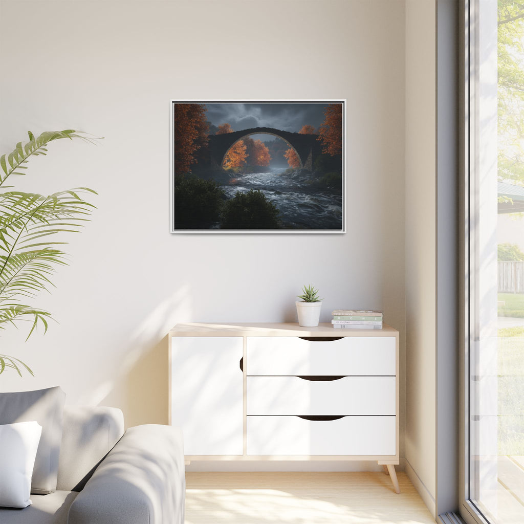 Framed Matte Canvas Print — Devil's Bridge