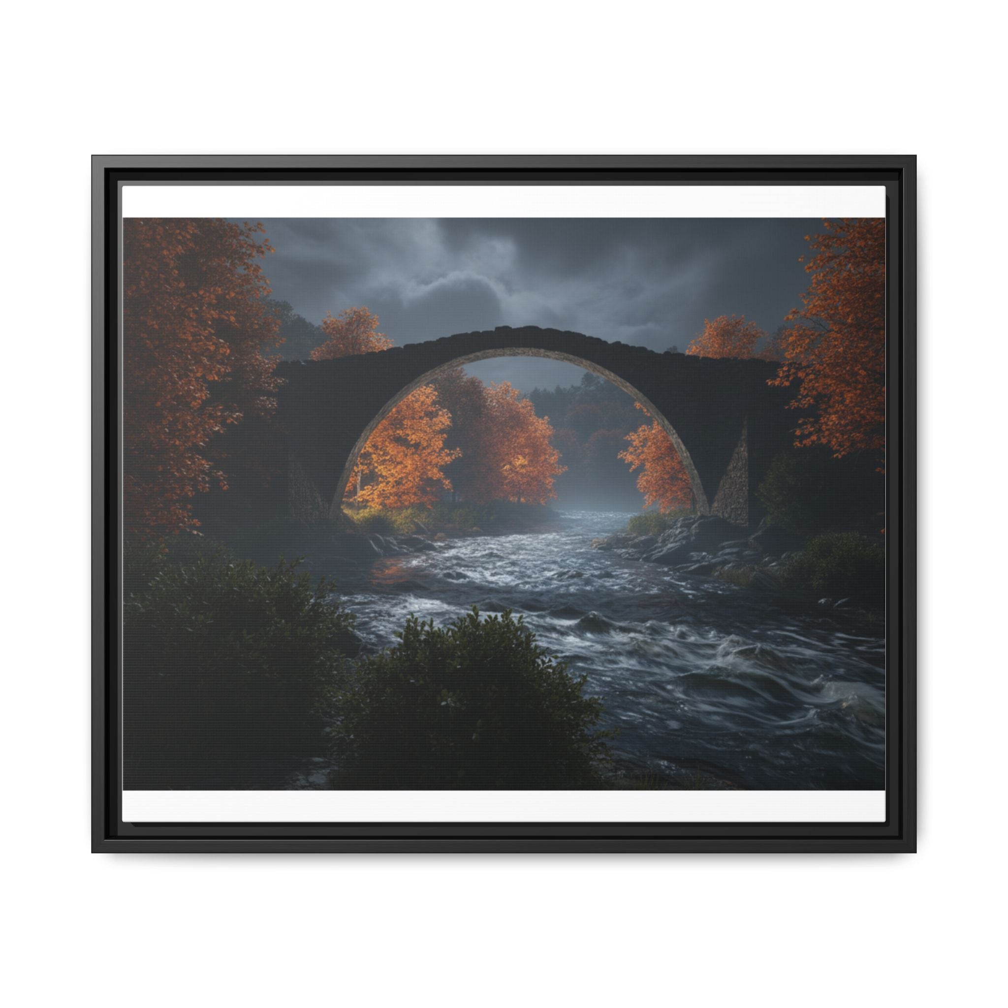 Framed Matte Canvas Print — Devil's Bridge