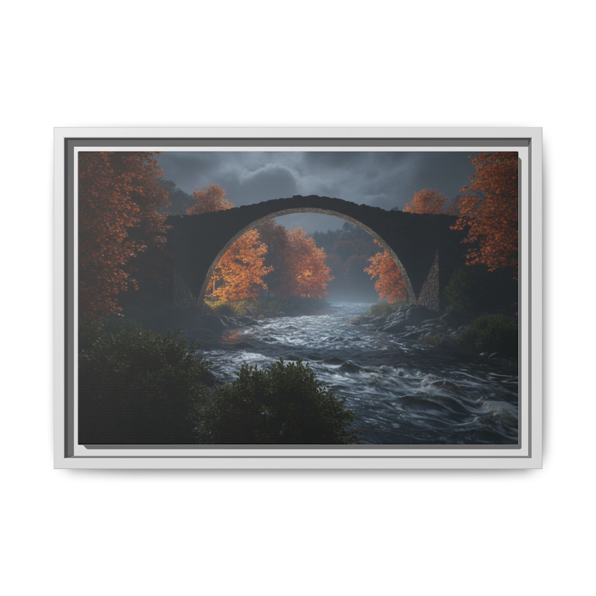 Framed Matte Canvas Print — Devil's Bridge
