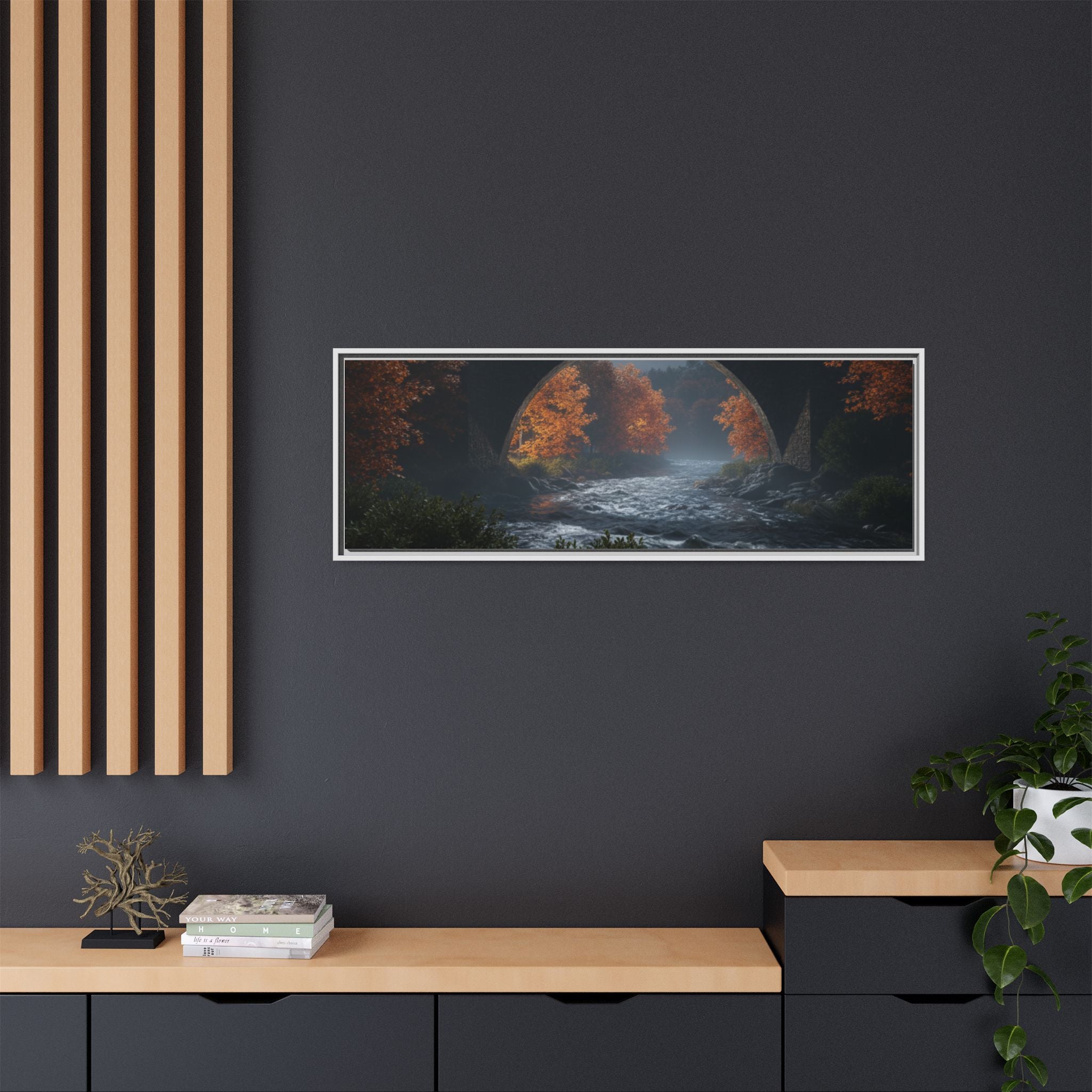 Framed Matte Canvas Print — Devil's Bridge