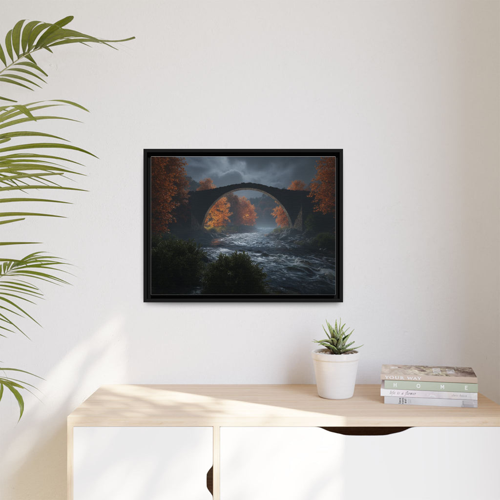 Framed Matte Canvas Print — Devil's Bridge