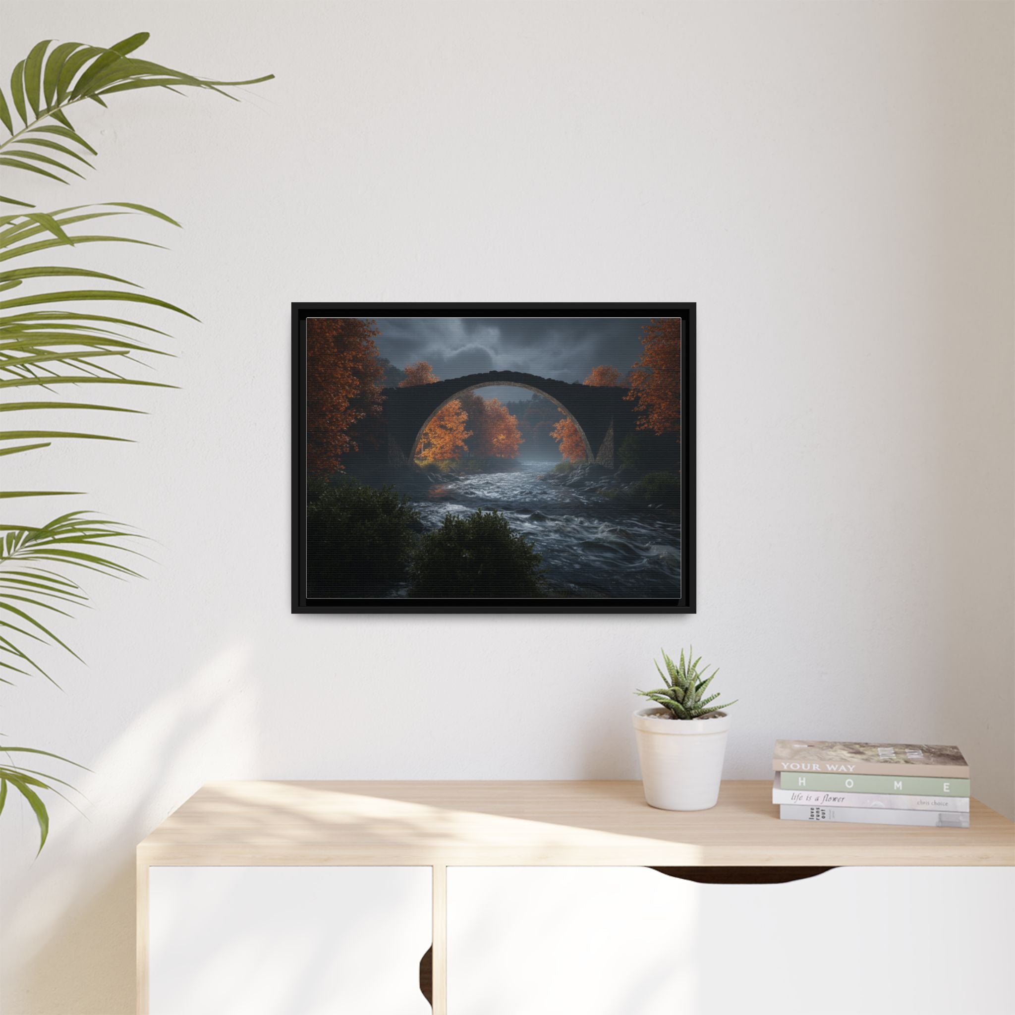 Framed Matte Canvas Print — Devil's Bridge