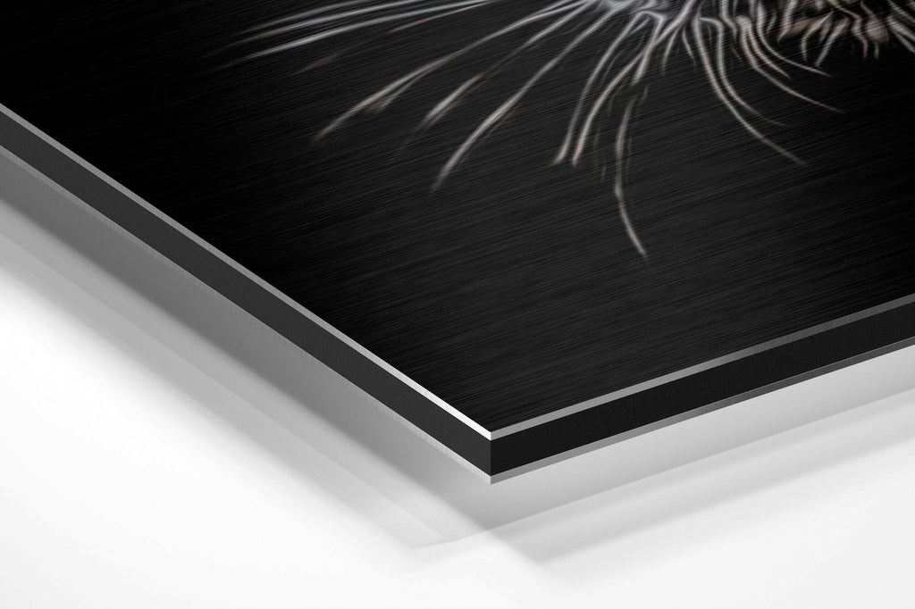 Black Panther Brushed Aluminium Dibond Wall Art