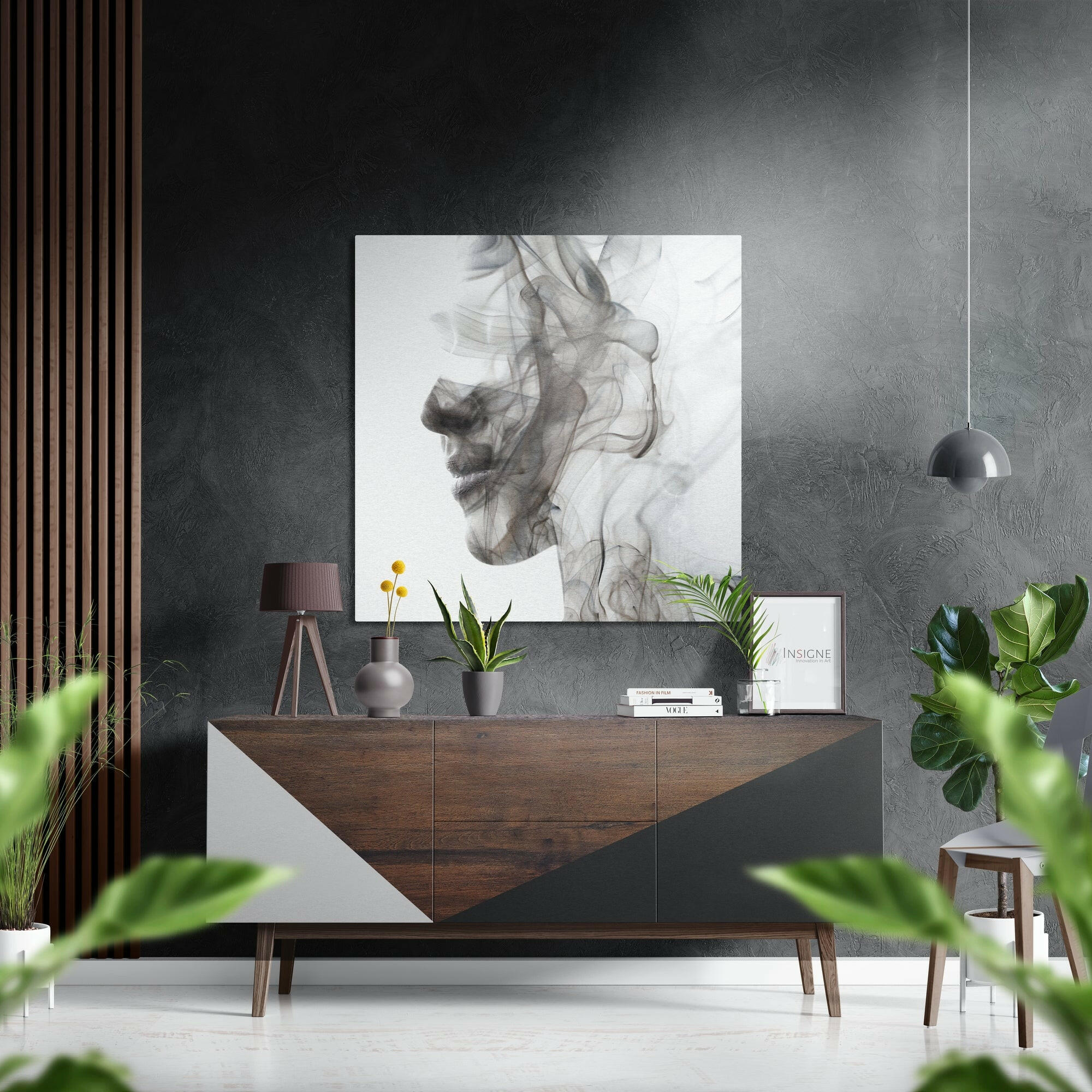 Smoked Face Brushed Aluminium Dibond Wall Art-0