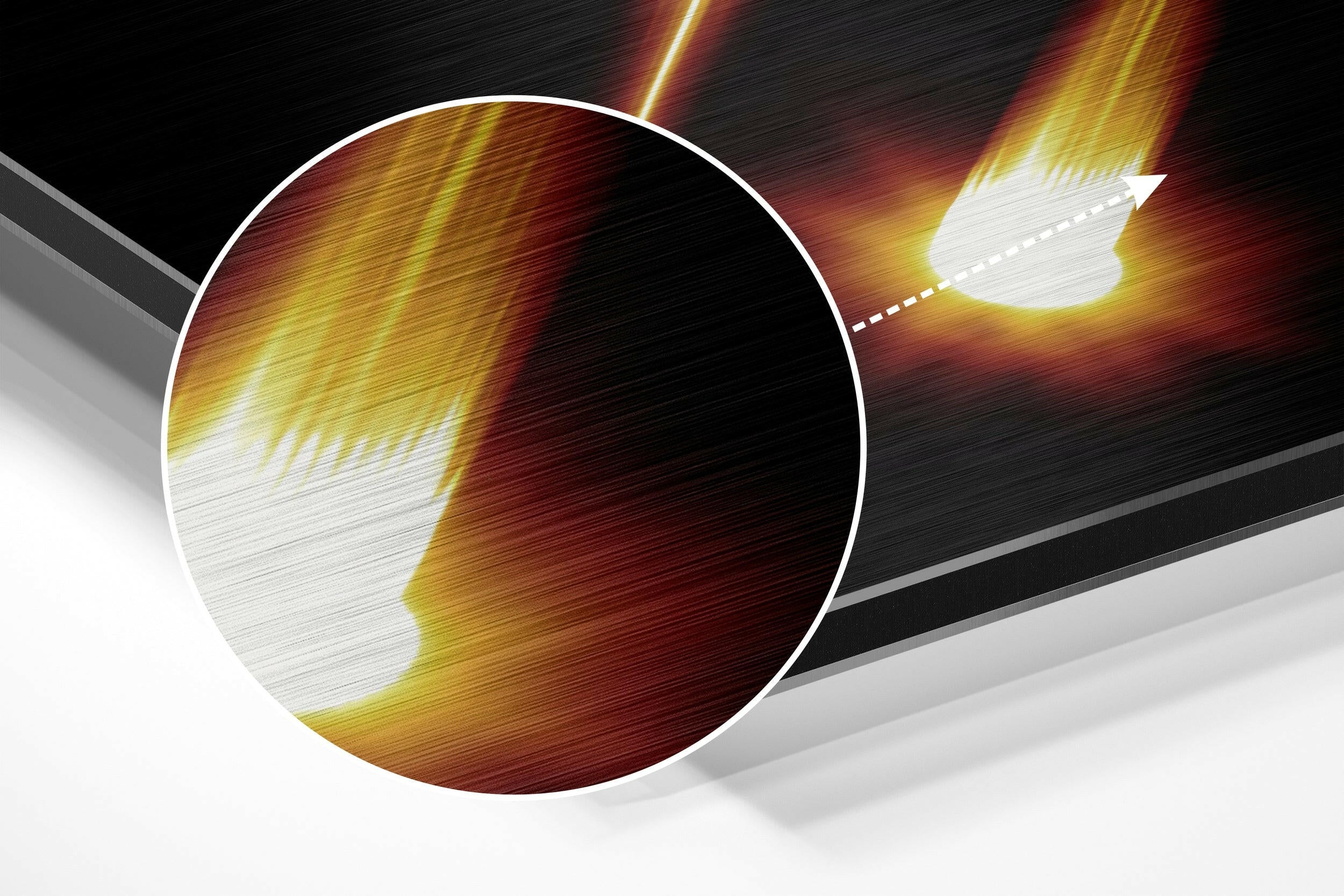 Libra Brushed Aluminium Dibond Wall Art-2