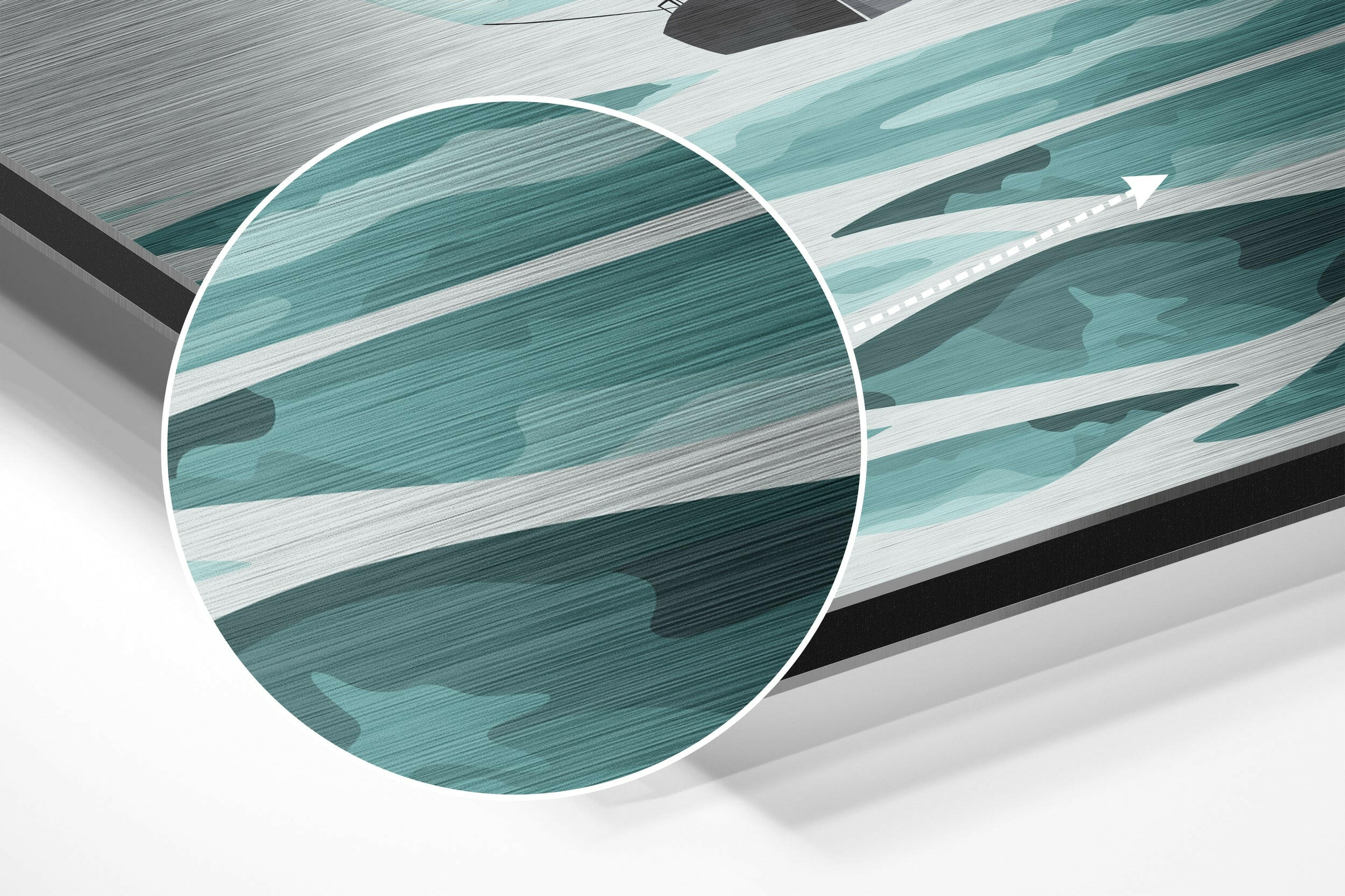 Let Your Dreams Brushed Aluminium Dibond Wall Art