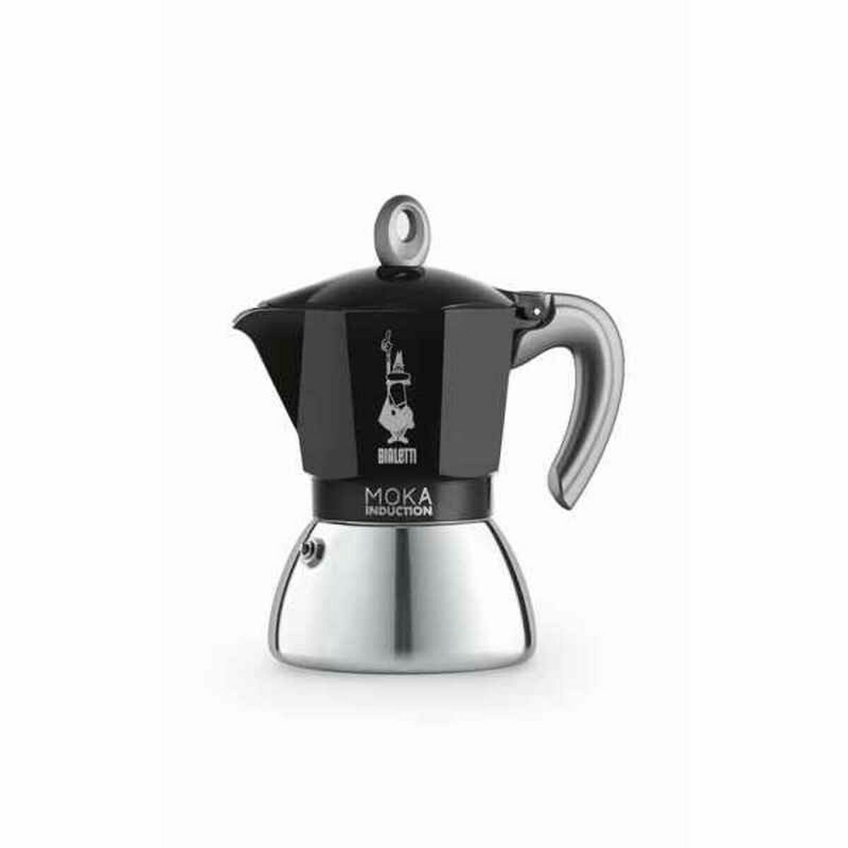 Italian Coffee Pot Bialetti 0006936/NP Black Grey Metal Aluminium-12