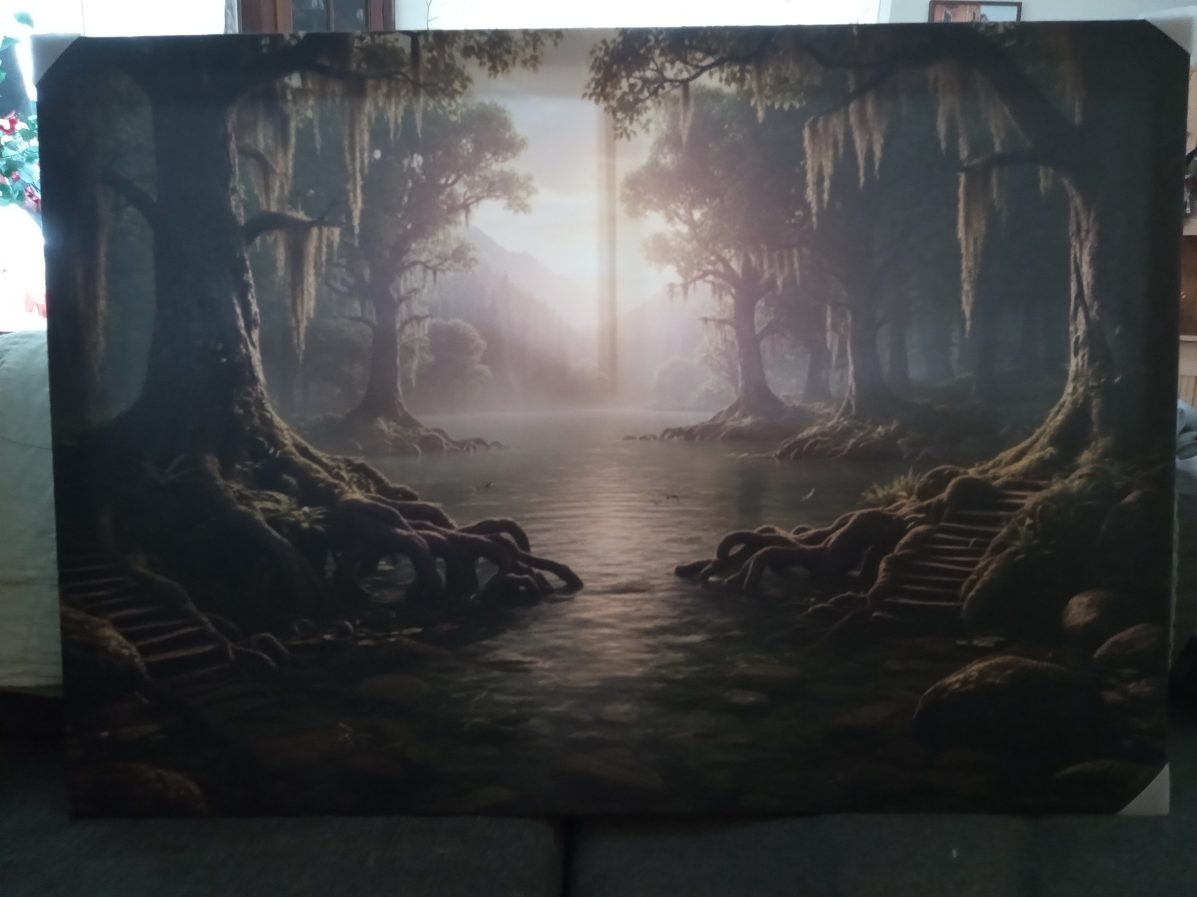 Canvastavla "Step In To The Water"  70x100cm