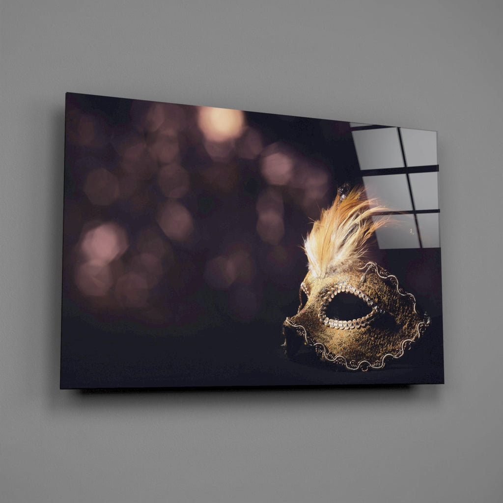 Venetian Mask Glass Wall Art-1