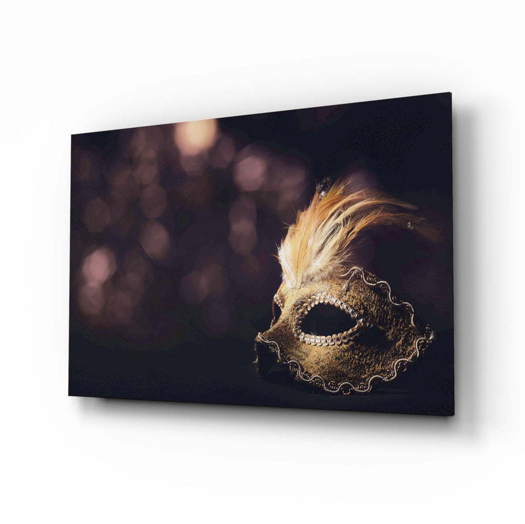 Venetian Mask Glass Wall Art-0