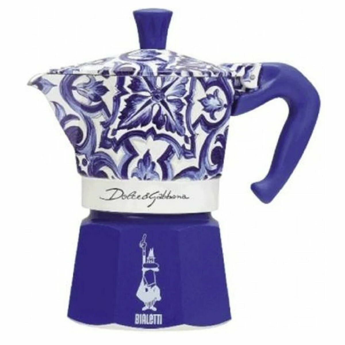 Italian Coffee Pot Bialetti MOKA D&G BLU MEDIT. 6T Blue Aluminium 6 Cups-0