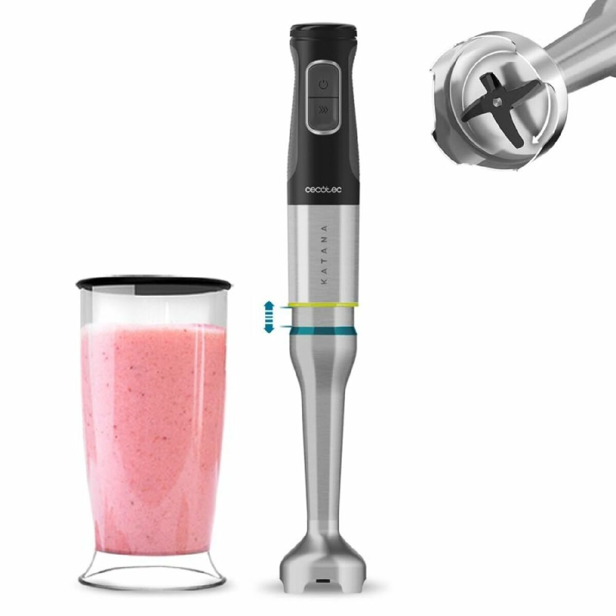 Hand-held Blender Cecotec Katana 12 Jar G 1200 W-0