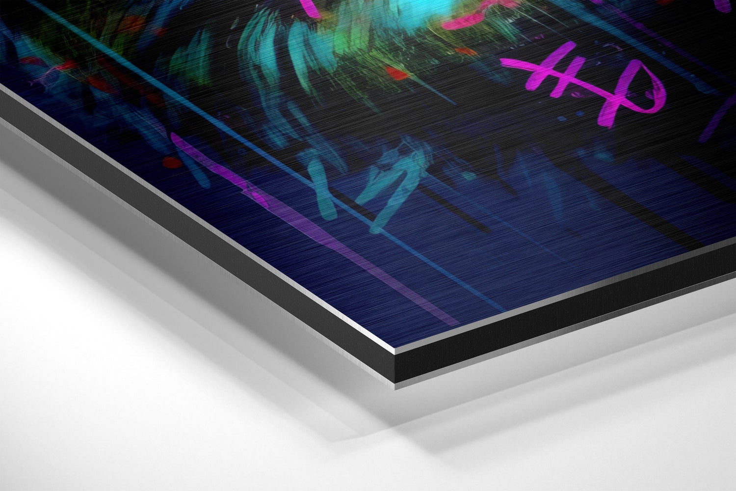 Panda Brushed Aluminum Dibond Wall Art-1