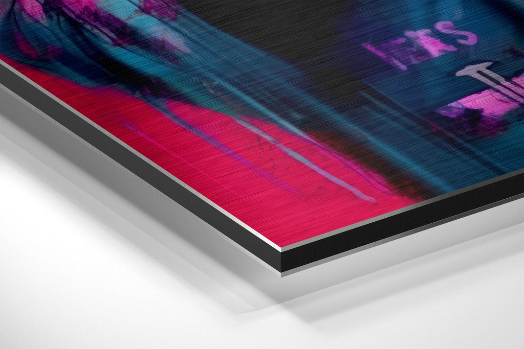 Panda Brushed Aluminum Dibond Wall Art-1