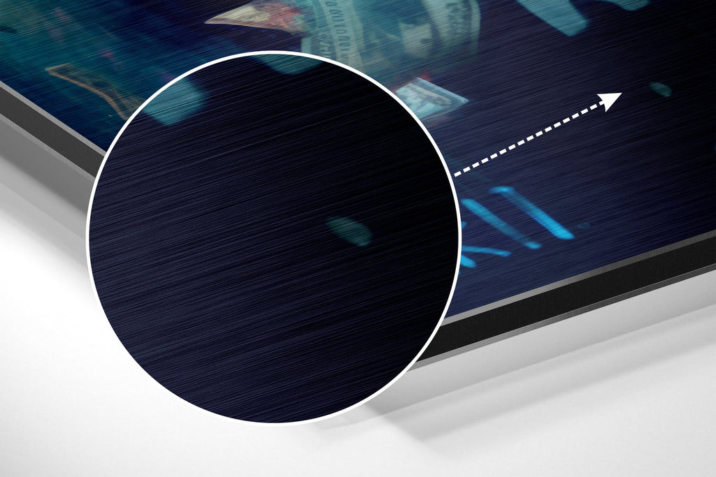 Panda Brushed Aluminum Dibond Wall Art-2