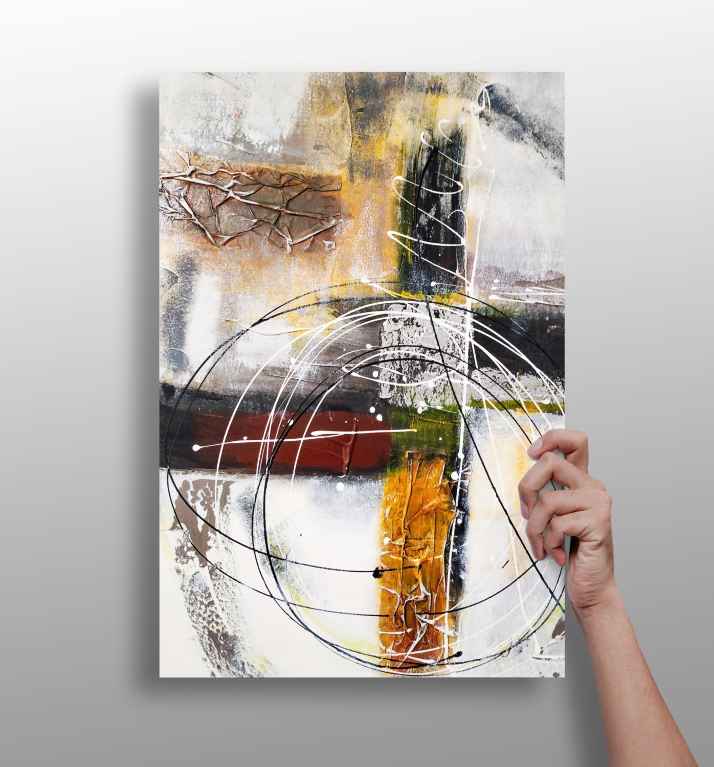 Modern Art Lines V2 Aluminum Print-0