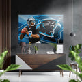 Carolina Panthers Brushed Aluminium Dibond Wall Art-0