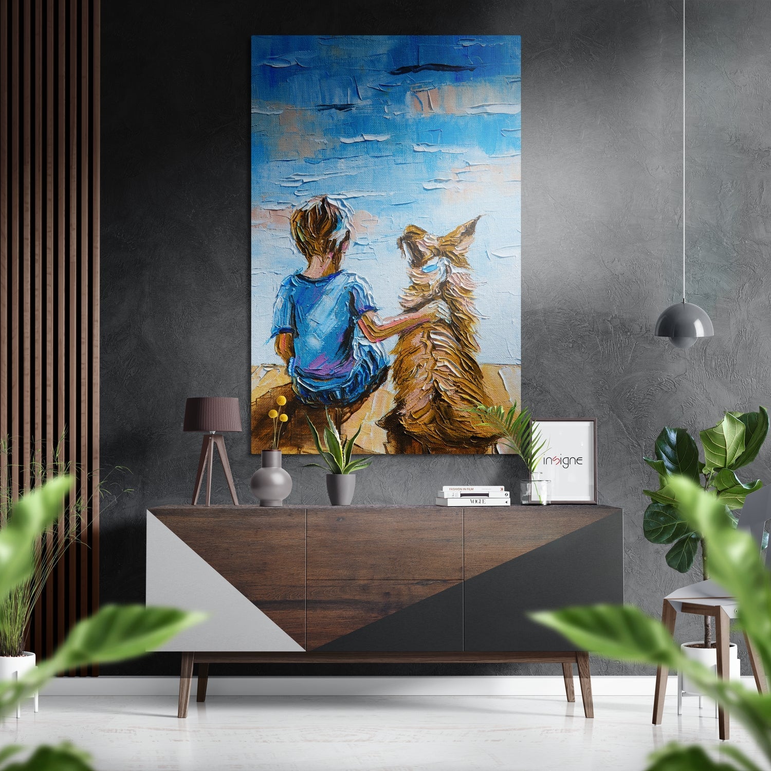 Best Friends Brushed Aluminium Dibond Wall Art-0