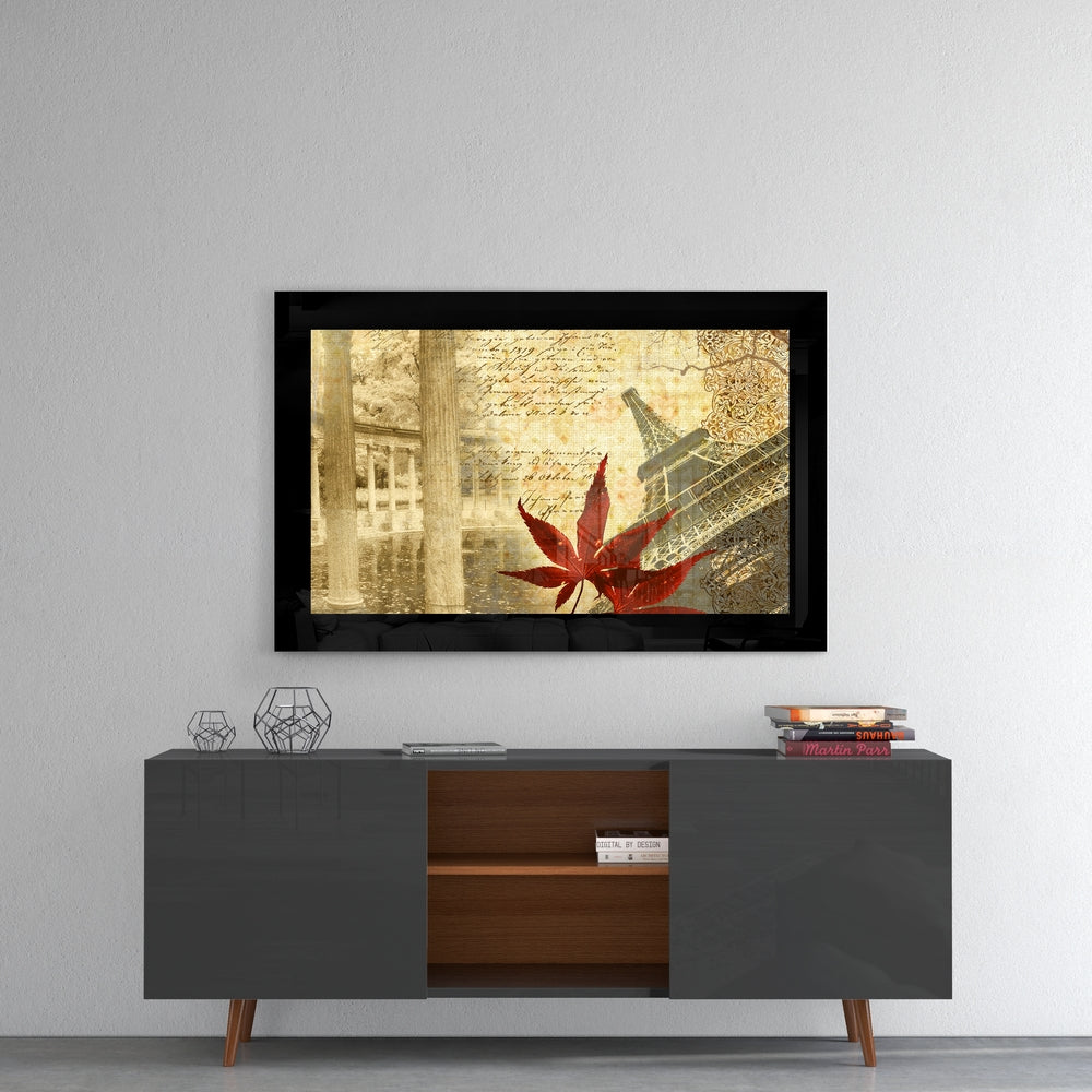 Autumn and Paris Glass Wall Art-3