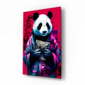 Panda Glass Wall Art || Designer Collection-0