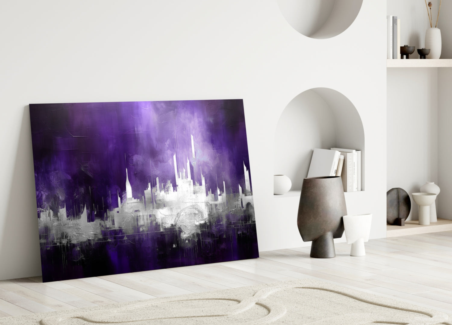 City Silhouette Glass Wall Art || Designer Collection-2