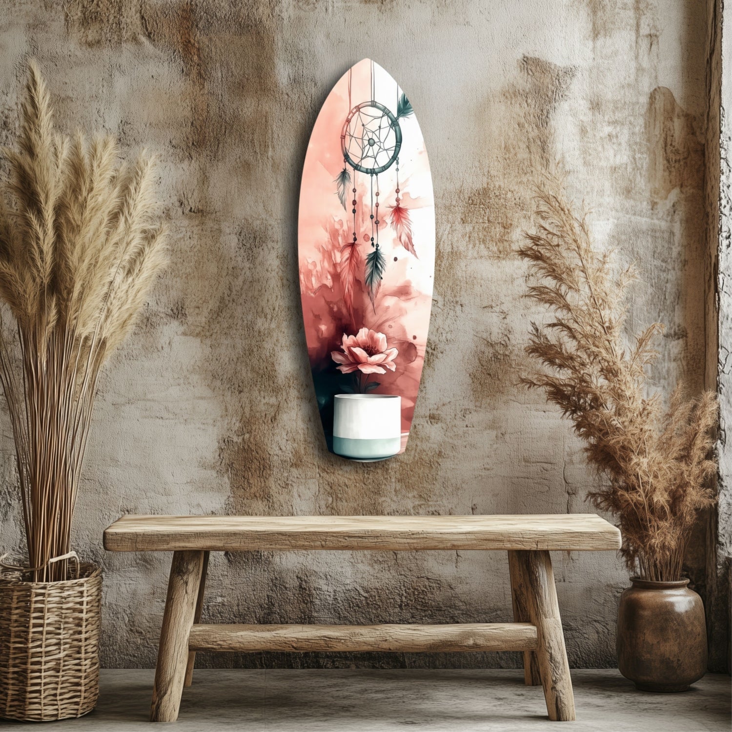 Dreamcatcher Glass Wall Art-2