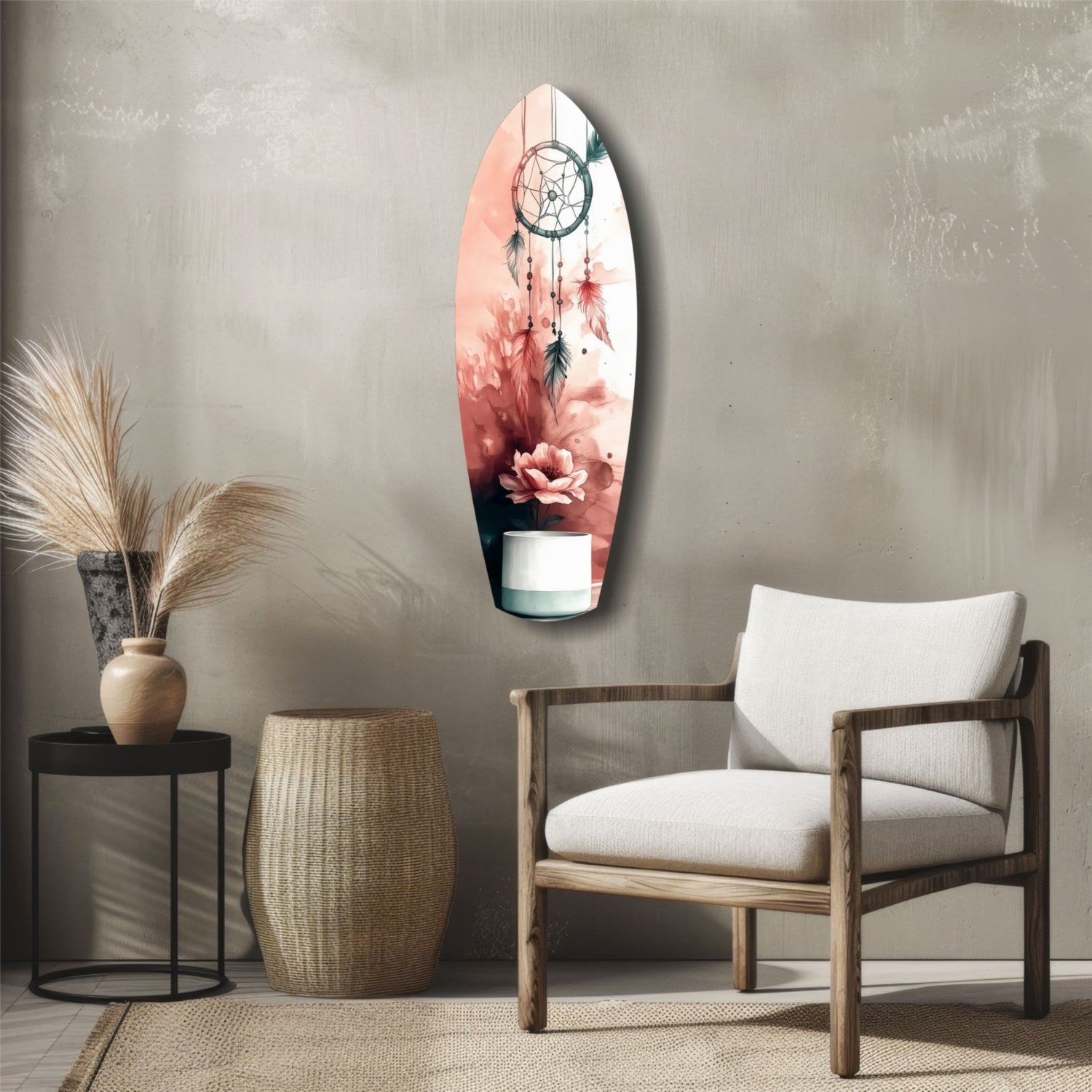 Dreamcatcher Glass Wall Art-4