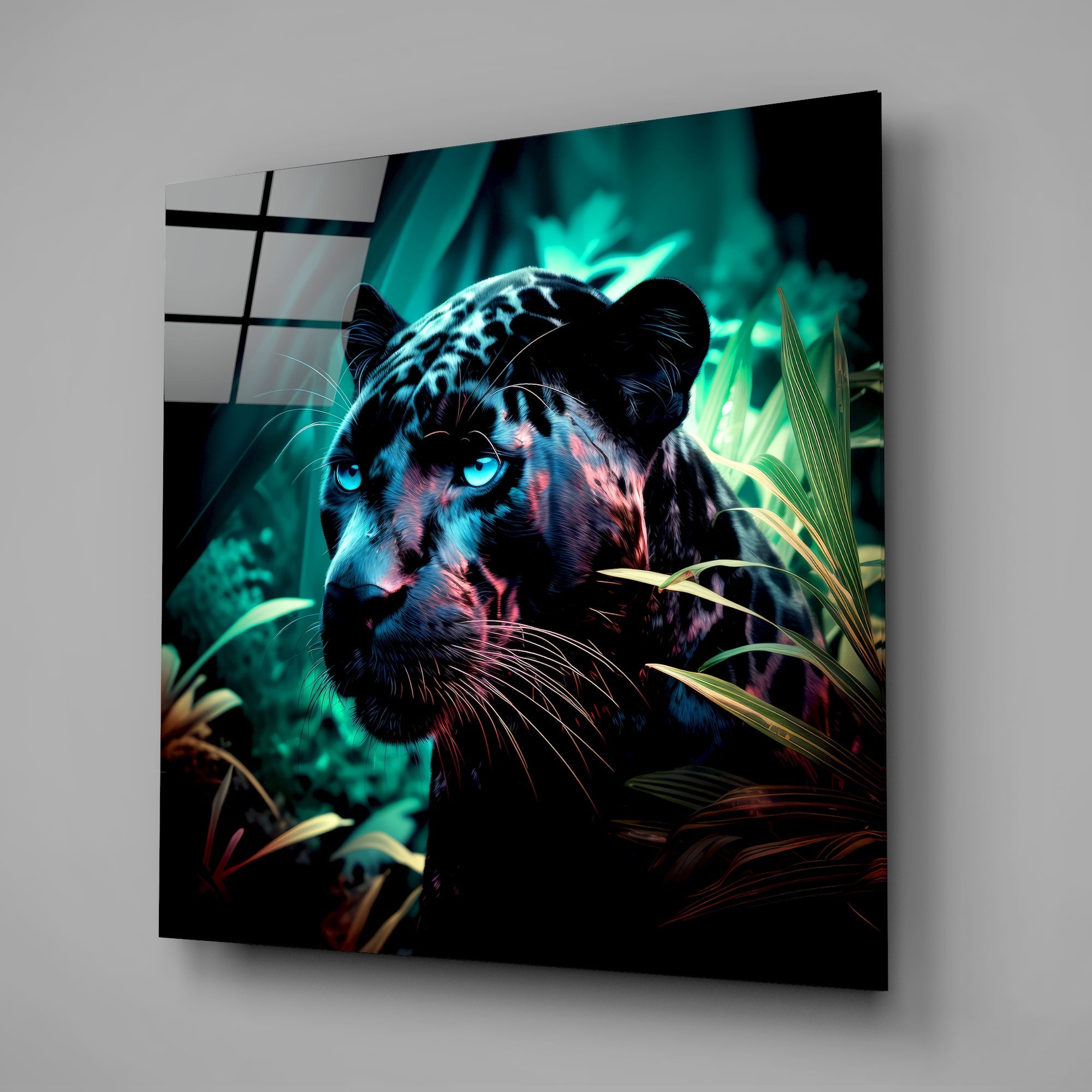 Panther Glass Wall Art  || Designers Collection-1