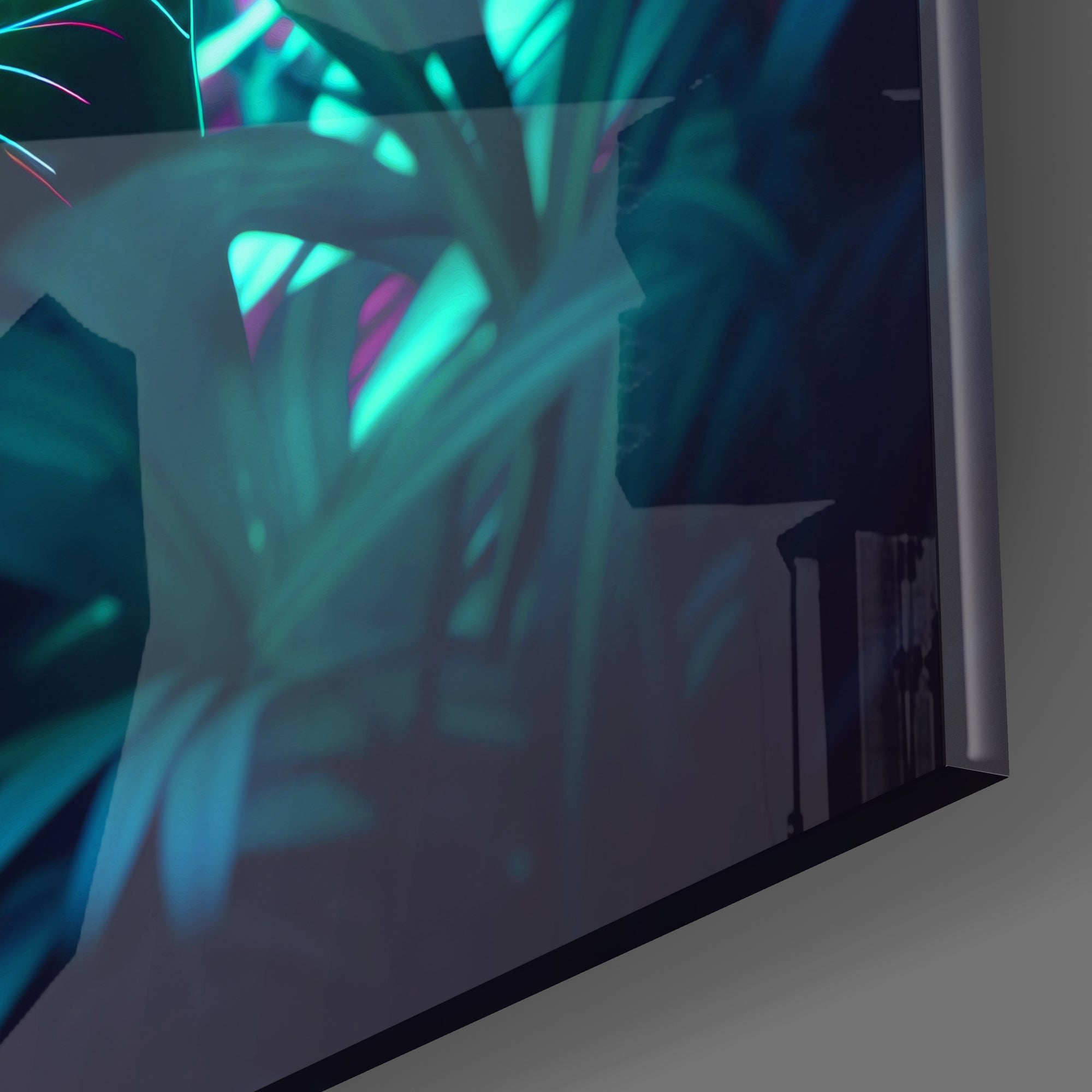 Neon Panther Glass Wall Art  || Designers Collection-2