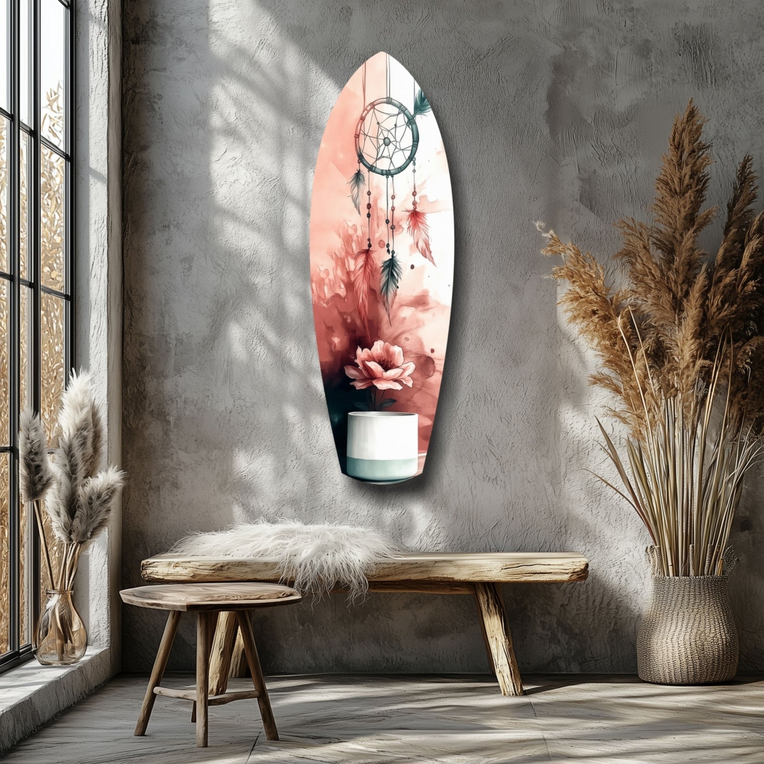 Dreamcatcher Glass Wall Art-5