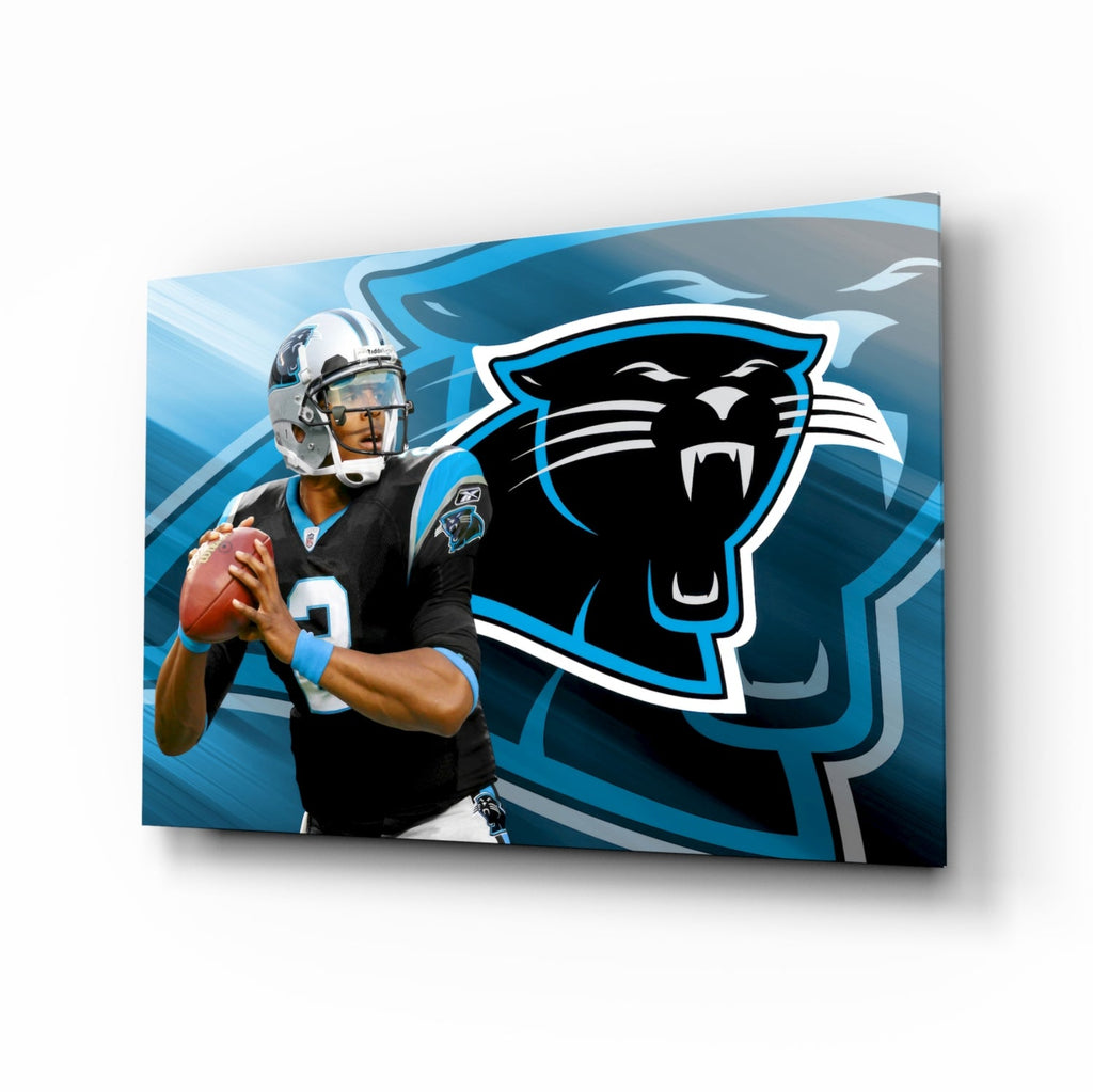 Carolina Panthers Glass Wall Art-0