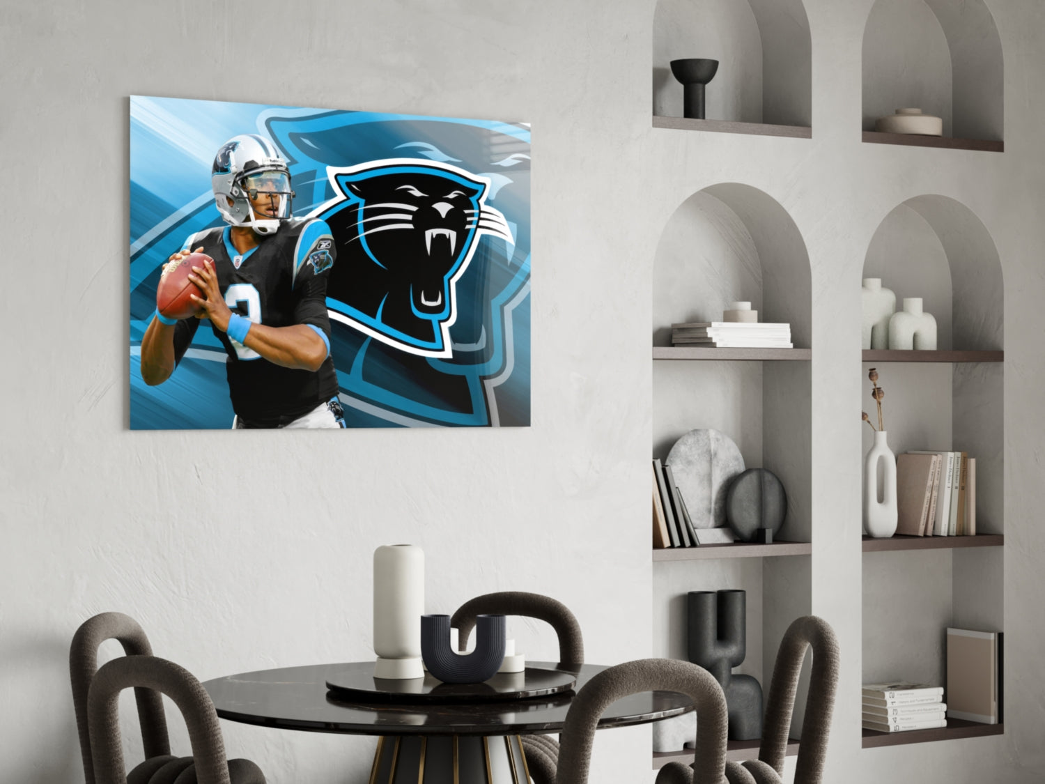 Carolina Panthers Glass Wall Art-4
