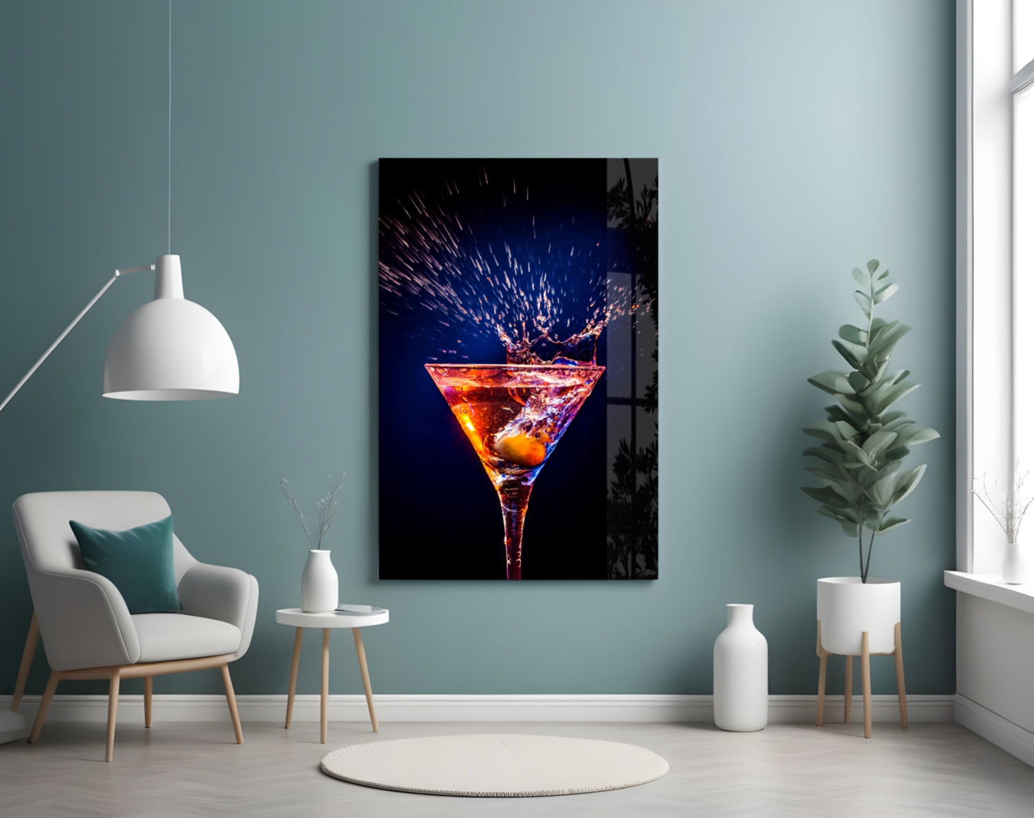 Coctail Glass Wall Art-3